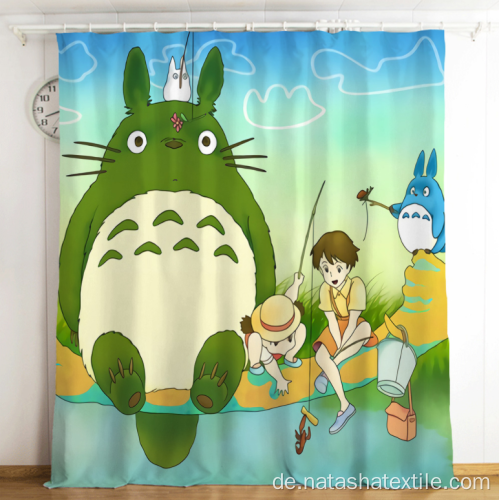 HD-gedruckte Totoro-Verdunkelungsvorhänge für meine Nachbarkarikatur